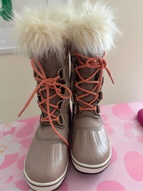 New Sorel Tofino II Omega Boots Taupe Pink Size 7